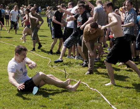 SZCZECIN, POLAND - MAY 23, 2014: Juwenalia, is an annual studentsのeditorial素材