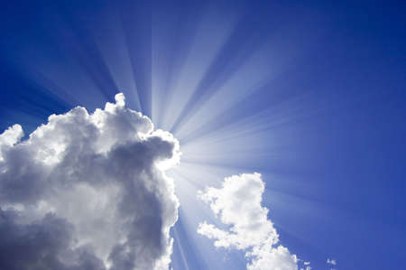 Beautiful blue skyの写真素材