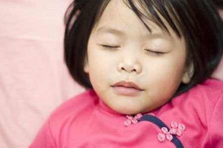 Sleeping childの写真素材