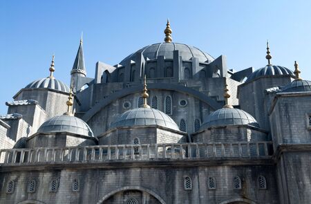 The Blue Mosque Exterior in Istanbul Turkey.の写真素材