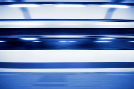 Panning on a moving fast train.の写真素材