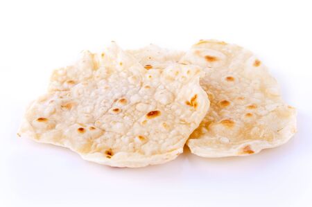 Indian staple food made of wheat flour, traditional unleavened bread to eat with curry.