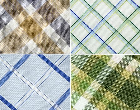 Close up on different design cloth patternの写真素材