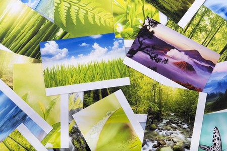 Stack of nature photoの写真素材