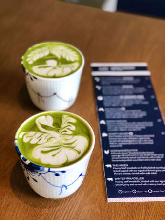 Matcha Latter, Kopenhagen Coffee Malaysiaのeditorial素材