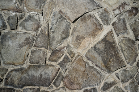 Old Weathered Tile Contractors with Look of Natural Stone Wall Textureの写真素材
