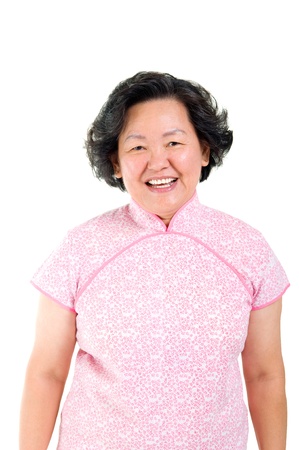 Cheerful asian senior woman の写真素材