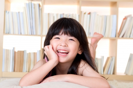 Portrait of lovely asian girlの写真素材