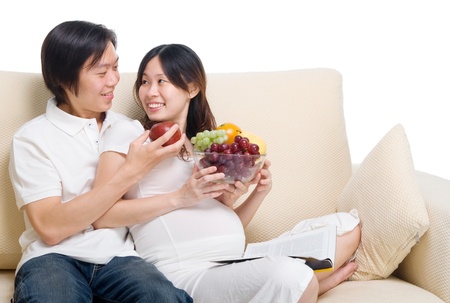 healthy lifestyle of pregnant womanの写真素材