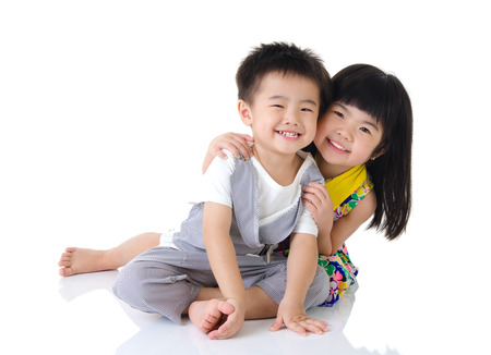Sibling loveの写真素材