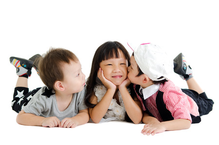 Sibling loveの写真素材