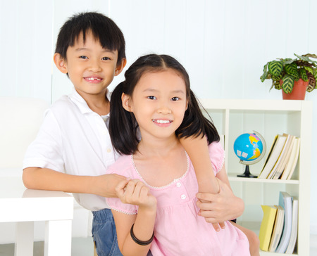 Asian kidsの写真素材