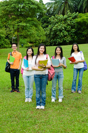Asian college studentsの写真素材