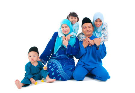 Lovely malay familyの写真素材