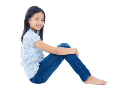 Portrait of asian childの写真素材