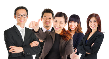 Confident asian business executivesの写真素材