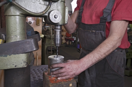 Inside the machine workshopの写真素材
