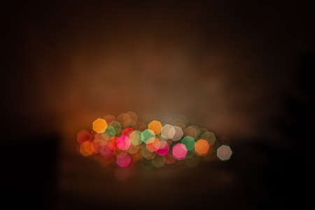 Colorful background with defocused lights. Bokeh background.
