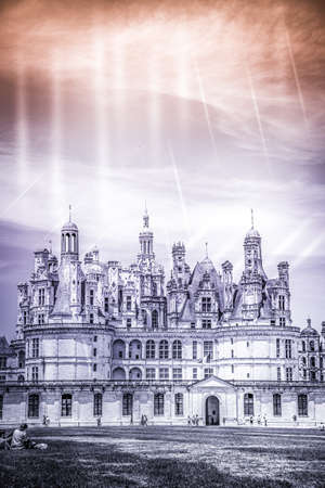Chateau de Chambord, the largest castle in the Loire Valley. A UNESCO world heritage site in France. Built in the XVI century, it is now a property of the French stateのeditorial素材