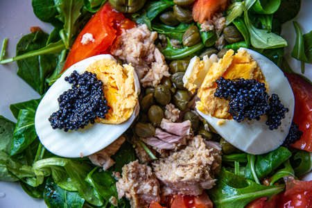 Fresh vegetarian healthy saladの写真素材