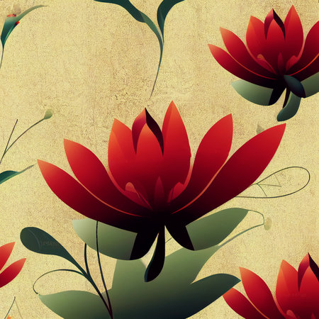 Abstract floral organic wallpaper background illustrationの写真素材