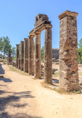 The ancient ruins of Seleucia (Pamphylia)の写真素材