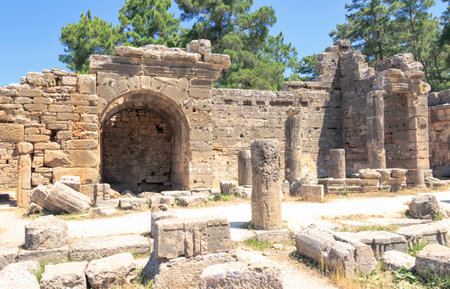 The ancient ruins of Seleucia (Pamphylia)の写真素材