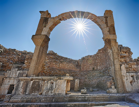 Ephesus: Pollio fountainの写真素材
