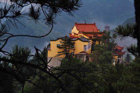 Temple in the mountainsの写真素材