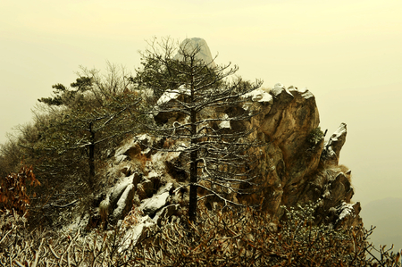 Jiuhua Mountain, Anhui, Chinaの写真素材