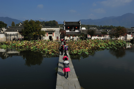 Anhui Province Huangshan Yixian Countyのeditorial素材