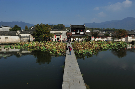 Anhui Province Huangshan Yixian Countyのeditorial素材