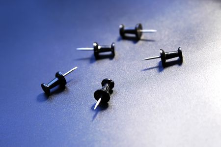 Drawing pinsの写真素材