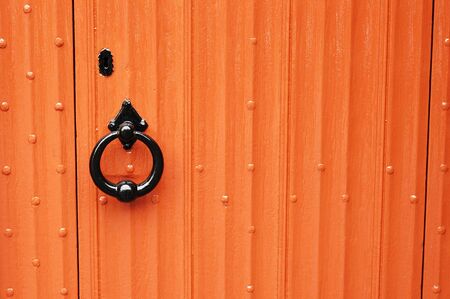 Red doorの写真素材