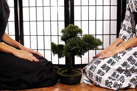 Peaceful meetingの写真素材