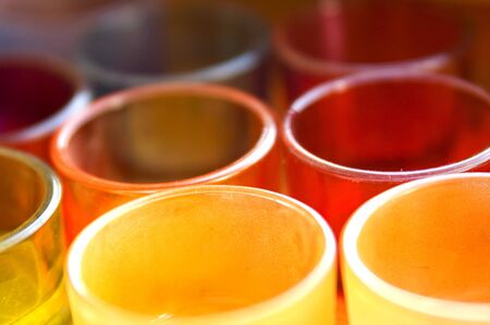 Colourful vasesの写真素材