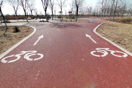 Bicycle laneの写真素材