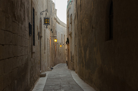 Mdina,MALTA -CIRCA OCTOBER, 2015-  One of the Mdina street's - Maltaのeditorial素材