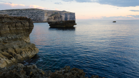 Shore near Azure Window, Gozo, Maltaの写真素材
