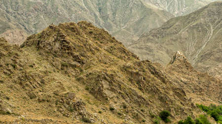 A Stunning sunrise in the mountains. Beautiful spring landscape. Zangezur Mountains. Armeniaの写真素材