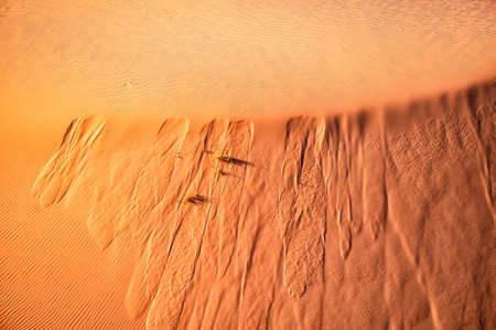 An outstanding desert-mountain landscape. Wadi Rum Protected Area, Jordan.の写真素材
