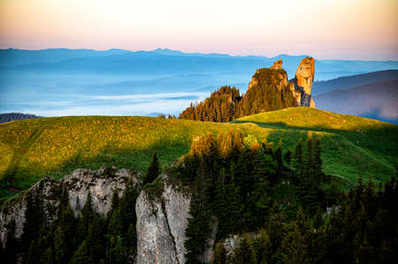 Rarau Mountains, Eastern Carpathians, Romania.の写真素材