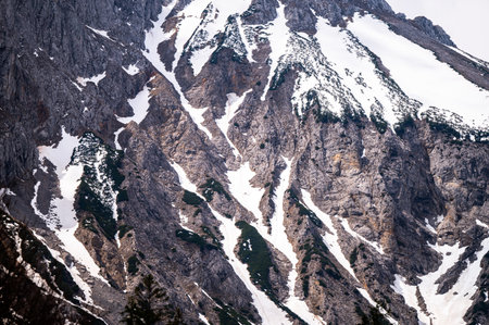 Landscape of the Hochschwab Mountains in the Northern Limestone Alps of Austria.の写真素材