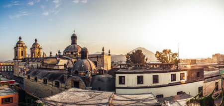 17th century Church and Monastery of San Francisco  (BasÃ­lica y Convento de San Francisco), Lima, Peru.の写真素材