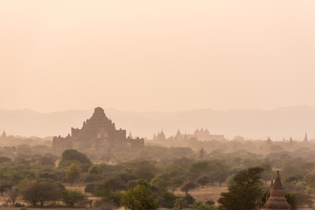 Dhammayangyi temple The biggest Temple in Bagan, Myanmarの写真素材