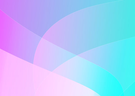 Colorful Curvy Gradient Abstract Background in Pink, Cyan, Purple Color, Beauty, Feminine and Romantic Concept Modern Backdropのイラスト素材