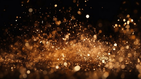 Beautiful abstract shiny gold glitter background. Genrative AIの素材