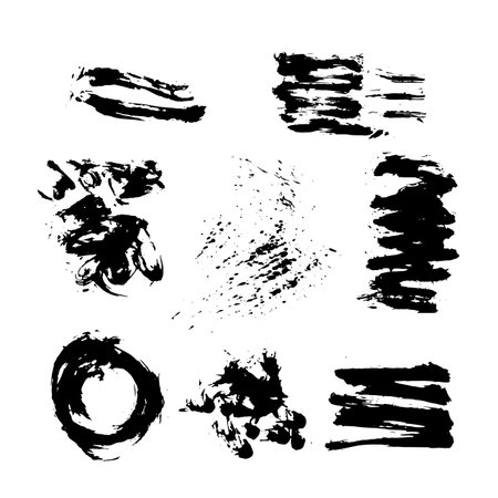 Blots set. Eps 8.のイラスト素材