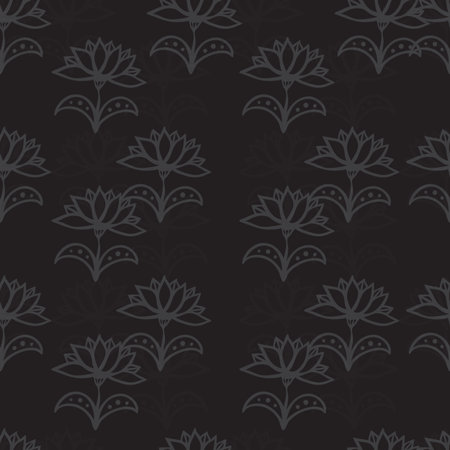 Seamless pattern with flowers. Eps 10.のイラスト素材