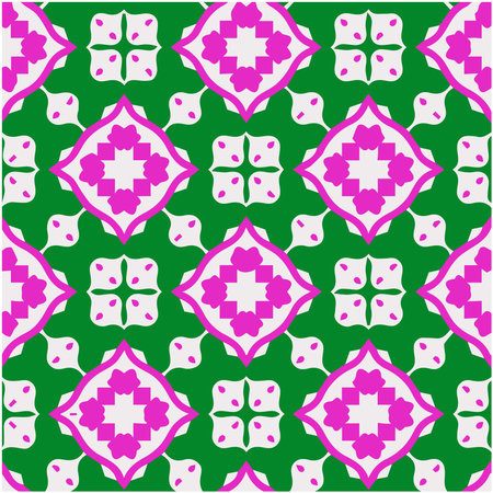 Geometric vector pattern with triangular elements. Seamless abstract ornament for wallpapers and backgrounds.のイラスト素材